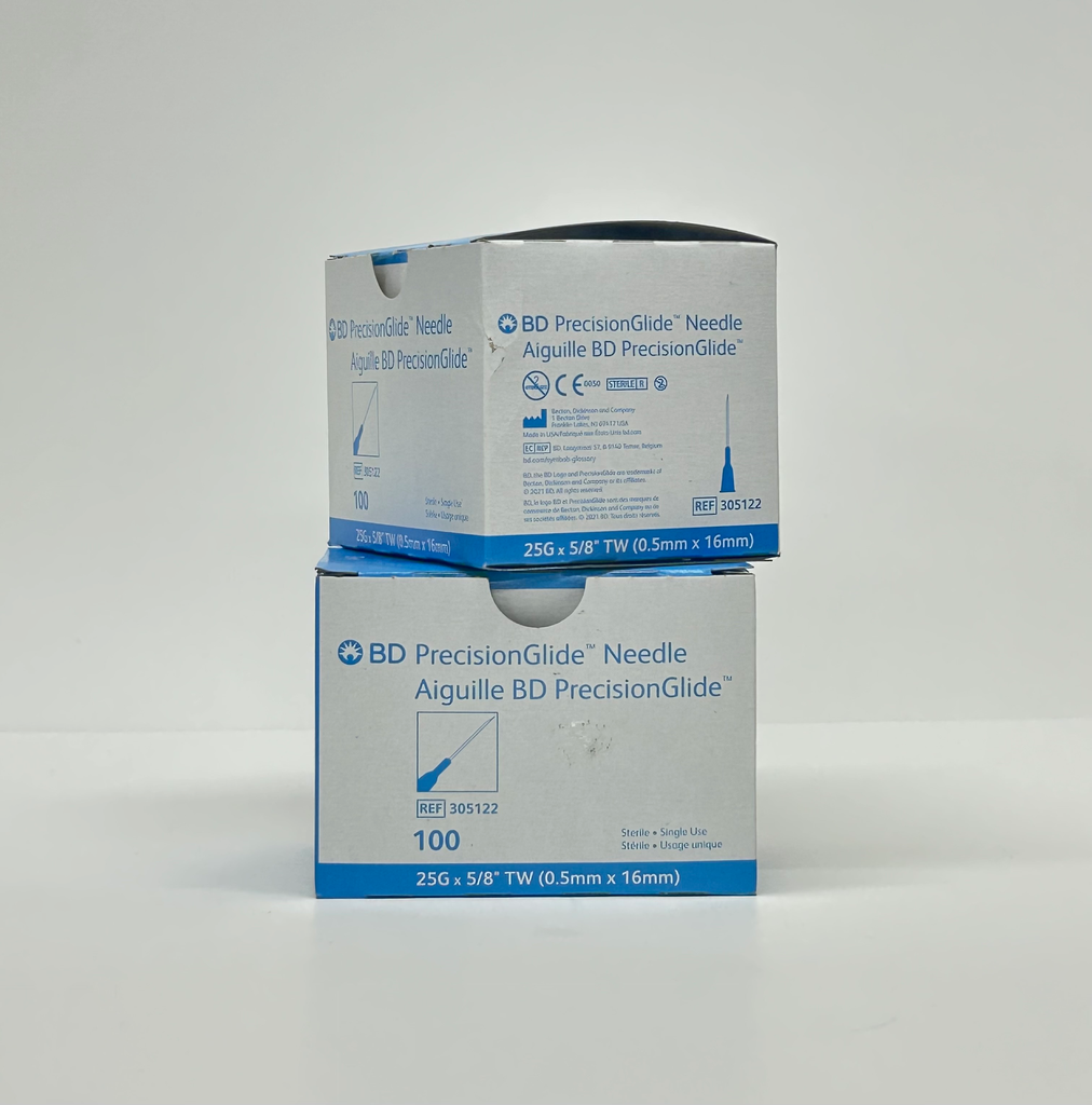 [MAT2432] Aiguilles jetables 25G x 5/8 - BD (1 x 100 un.)