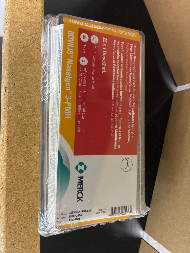 Bovilis Nasalgen 3-PMH (25.00 doses)