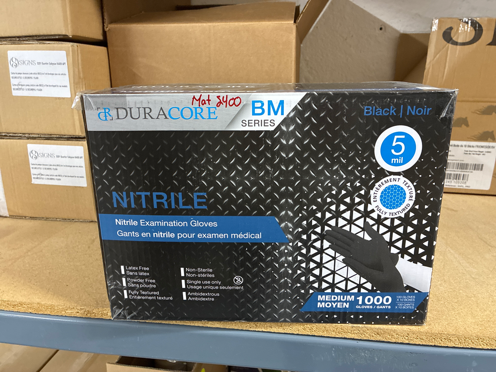 Gants de nitrile (Medium) - Duracore (1 x 100 un.)