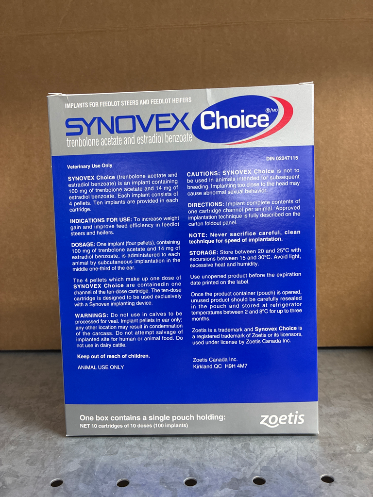 Implant Synovex Choice (100.00 doses)