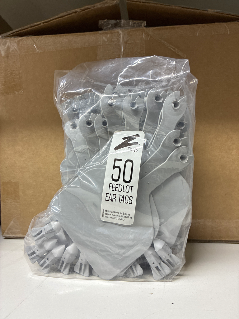 [MAT2849] Tags bovin gris feedlot - Z-Tags Bovin ( 50 un.)