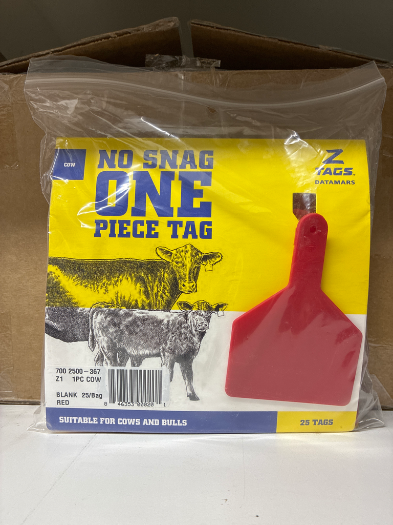 [MAT2686] Tags à vache Z1 rouge - Z-Tags (25 un.)